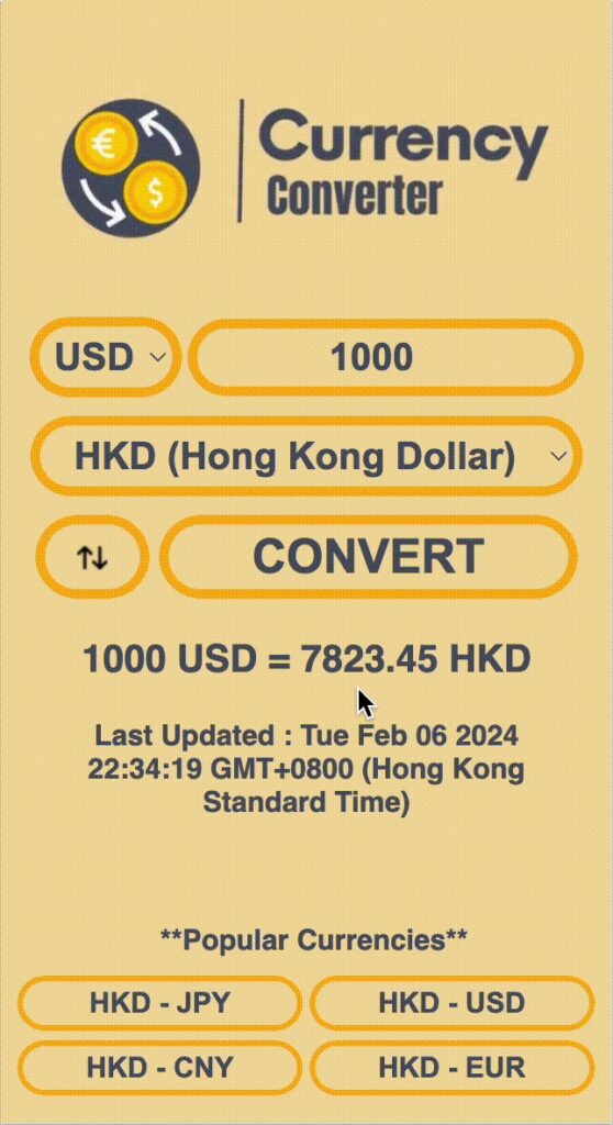Currency Converter Chrome Extension